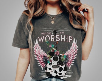 Worship Shirt Psalm 95 Faith Shirt, Christian Cowgirl Shirt, Trendy Christian Shirts, Bible Verse Shirts, Oversized Shirt Religious Shirt