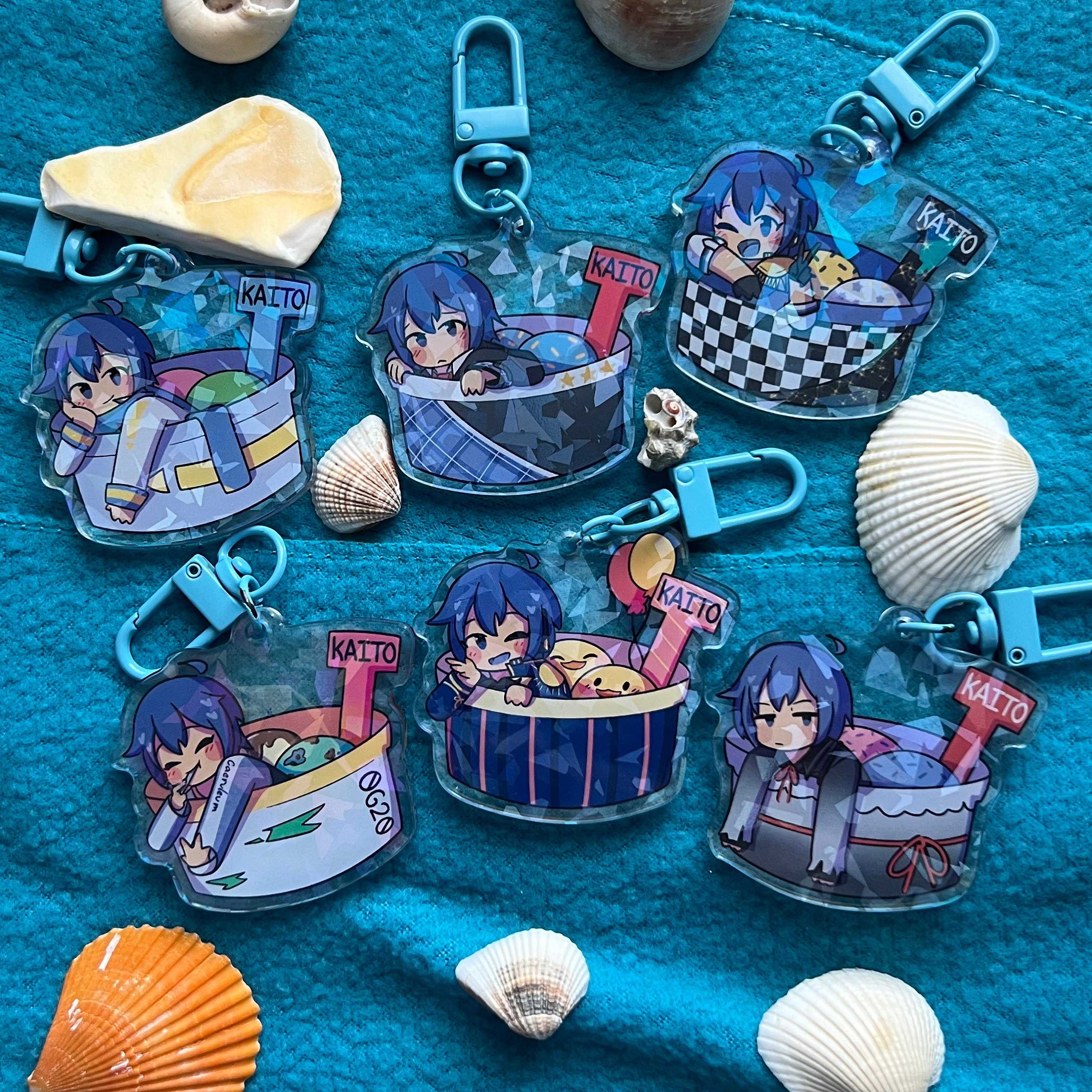 キーホルダー・マスコット(キャラクター)　KAITO ふわふわキーチェーンマスコット“ミク＆KAITO＆MEIKO”Vol.2 「VOCALOID」 キーホルダー・マスコット(キャラクター) KAITO ふわふわキー
