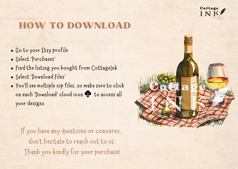 Cottagecore Picnic Clipart Bundle Watercolor Picnic Basket Etsy