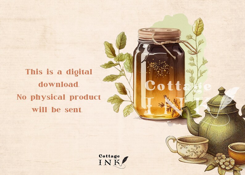 Cottagecore Picnic Clipart Bundle Watercolor Picnic Basket Etsy