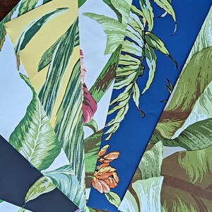 Feuilles de papier à thème tropical Papier peint feuille de bananier Papier de scrapbooking tropical Feuilles décoratives Journal indésirable Fabrication de cartes ||  TP-B