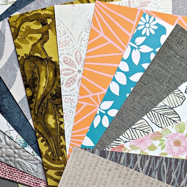Assorted Patterns Variety Pack Wallpaper Verschiedene Farben Wallpaper Pieces Wallpaper Musterblatt Rest Assorted Paper Cardmaking: RPSA