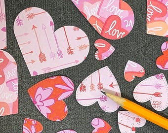Cardstock Herzen | Scrapbook sterben Schnitte, Verzierungen