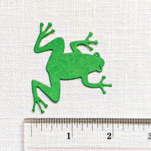 Green Die Cut Frogs | Packs of 7 || :NBV*