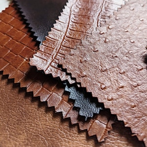 Leather Scraps Small Leather Pieces, Brown Leather Scraps, Leather  Remnants, Cowhide Leather Cut Off's, Rustic Leather 