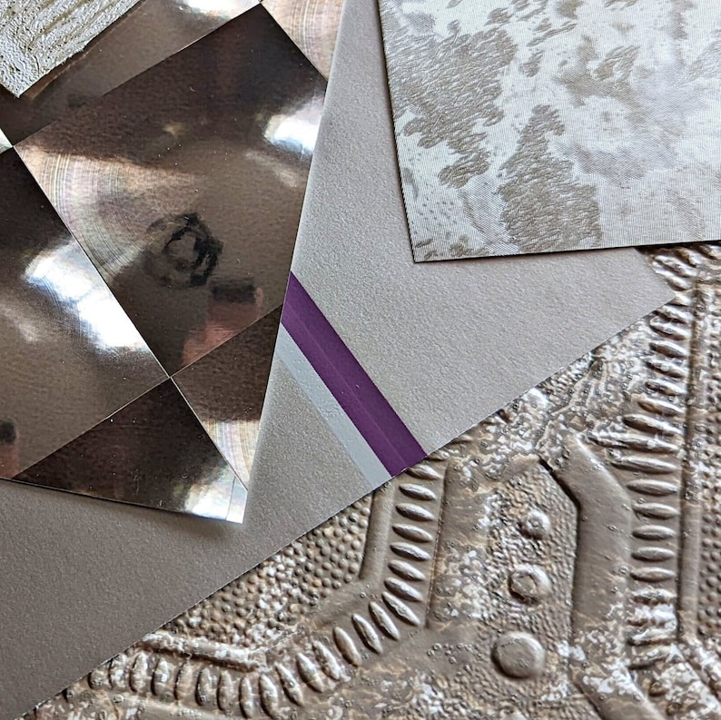 Metallic Wallpaper Sample Sheets Large Scrapbooking Sheets Card Making ...