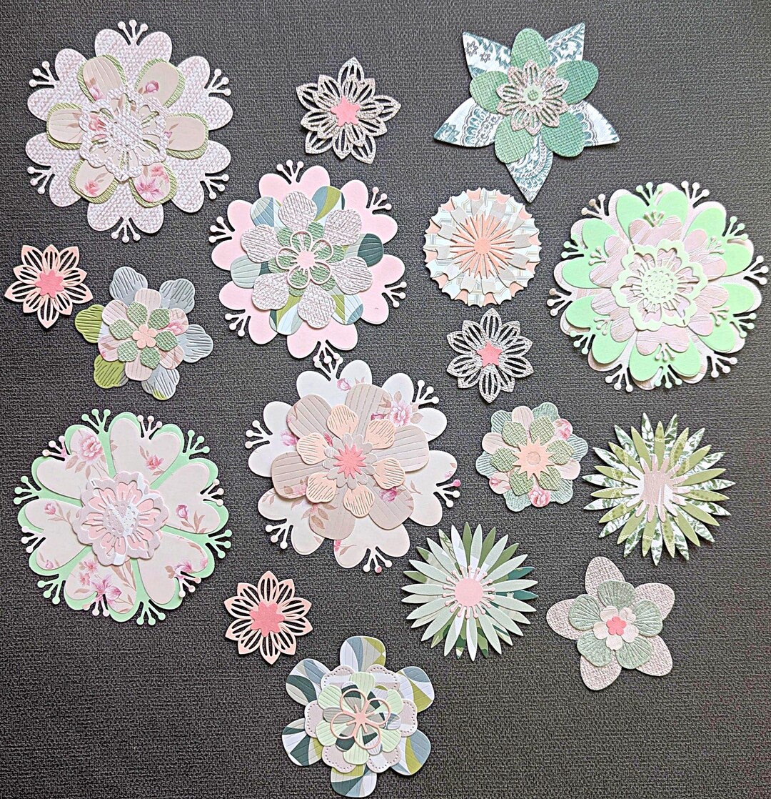 Layered Paper Flowers | Die Cut Flowers || :CBL* - Etsy