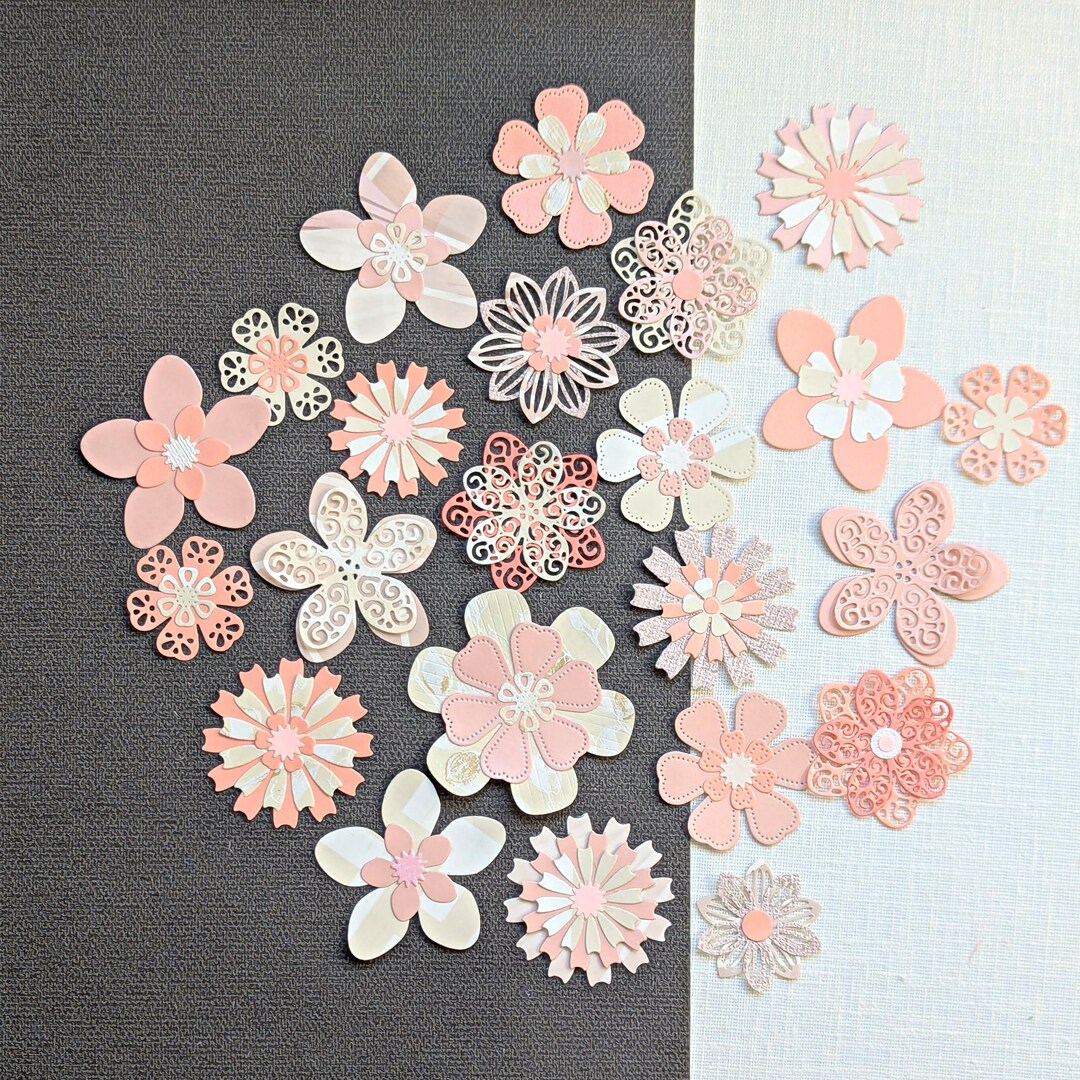 Layered Paper Die Cut Flowers Die Cut || :JKL* - Etsy