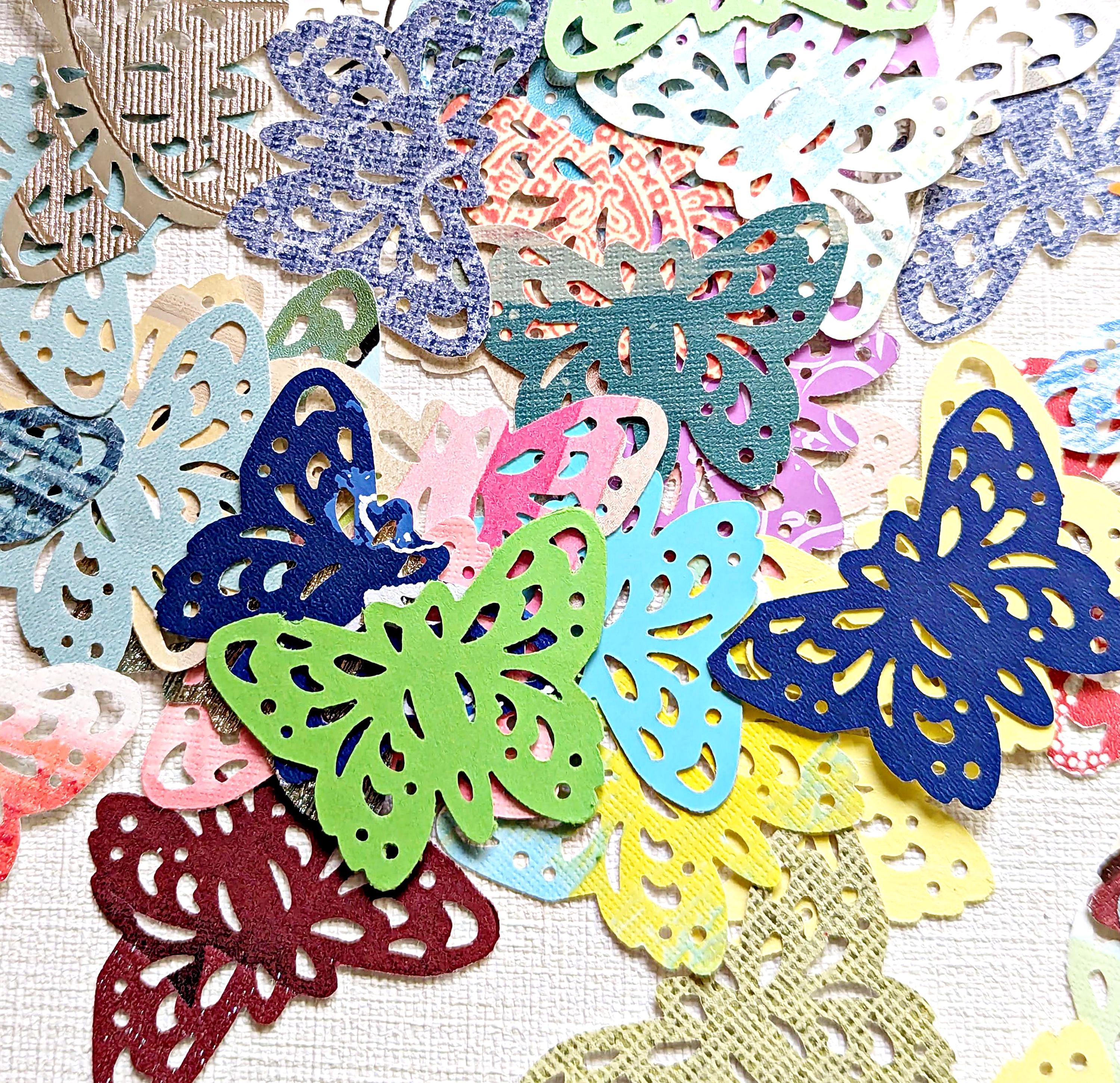 Die Cut Butterflies | Sets of 20 Butterflies | Random Mixed Color Butterflies