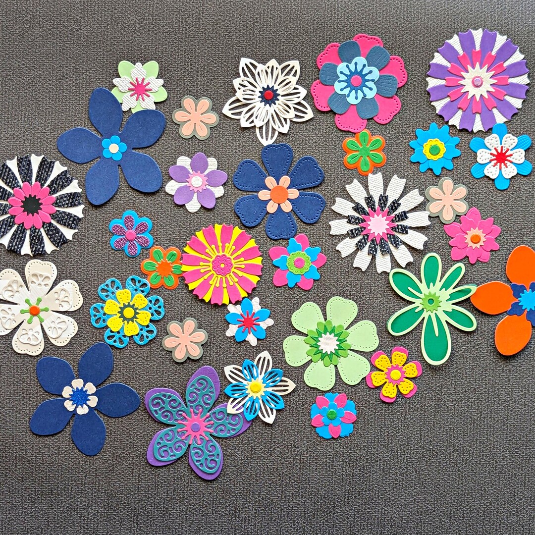 Layered Die Cut Paper Flowers || :BKS* - Etsy