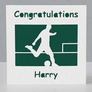 Ballon de football personnalisé - Carte de félicitations de football - Conception Papercut