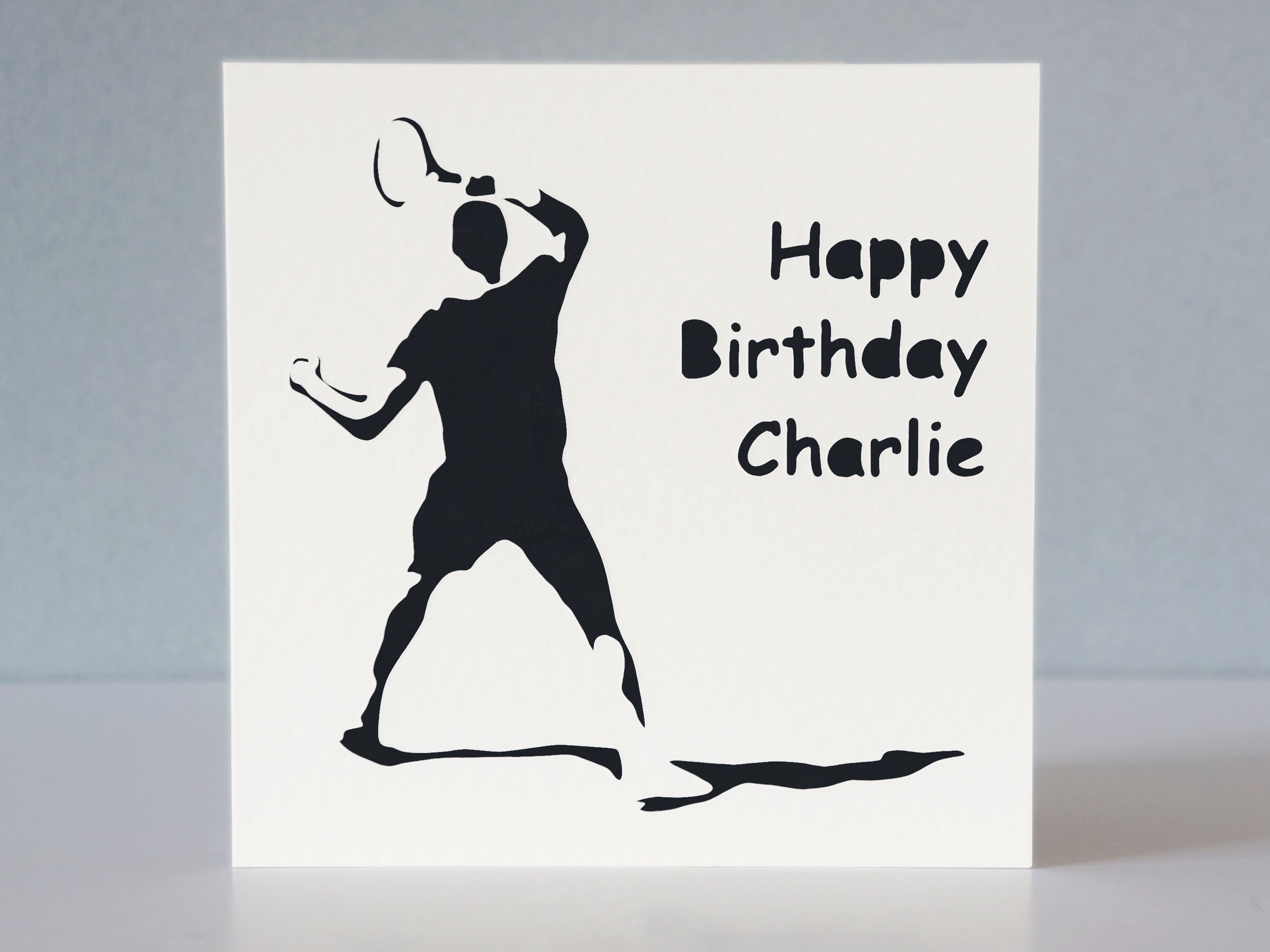 Personalised Tennis Birthday Card for Tennis Player or Fan - Etsy