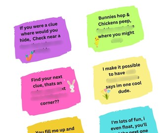 Easter scavenger hunt, kids Easter clues