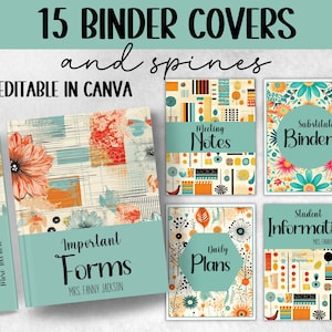 School  Student Binder Cover I Classroom Printables I Teacher Binder | Binder Insert I Binder spine I Back To School | Life Binder Cover