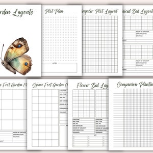 Spring Garden Planner I Plant Planner I Gardening Planner I Garden Organization I Garden Journal I Garden Layouts image 6