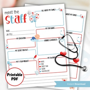 Meet the NICU nurse | Hospital Staff Appreciation I All About Me Survey | Employee Favorite Thing Survey | Gift Exchange Ideas | Baby Nurse