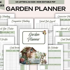Spring Garden Planner I Plant Planner I Gardening Planner I Garden Organization I Garden Journal I Garden Layouts image 1