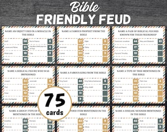 Christian Bible Study Game, Bible Trivia For Adult And Teen, Bible Friendly Family Feud, Bible Family Feud-Style Show, Youth Group Game