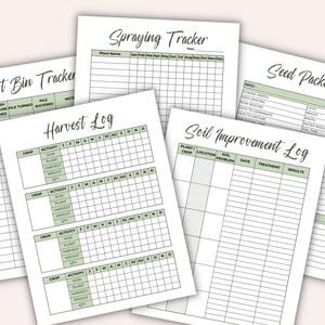 Spring Garden Planner I Plant Planner I Gardening Planner I Garden Organization I Garden Journal I Garden Layouts image 8