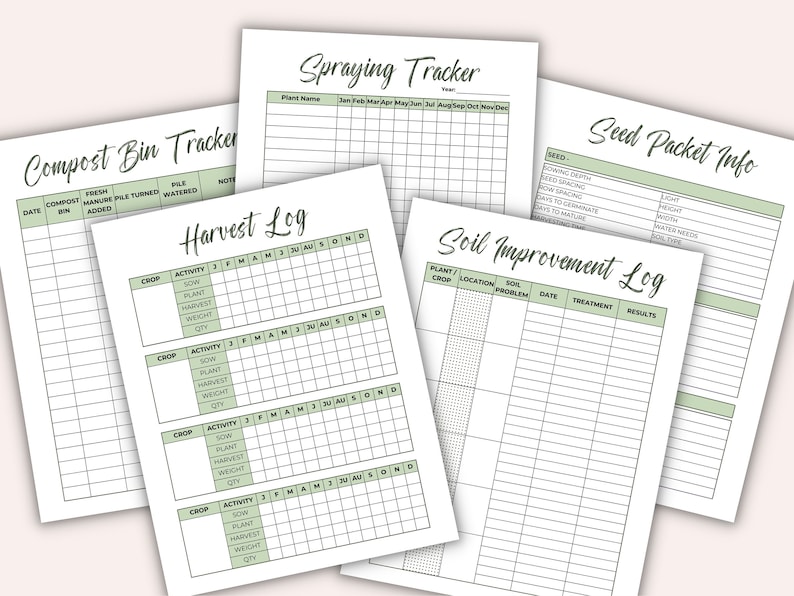 Spring Garden Planner I Plant Planner I Gardening Planner I Garden Organization I Garden Journal I Garden Layouts image 8