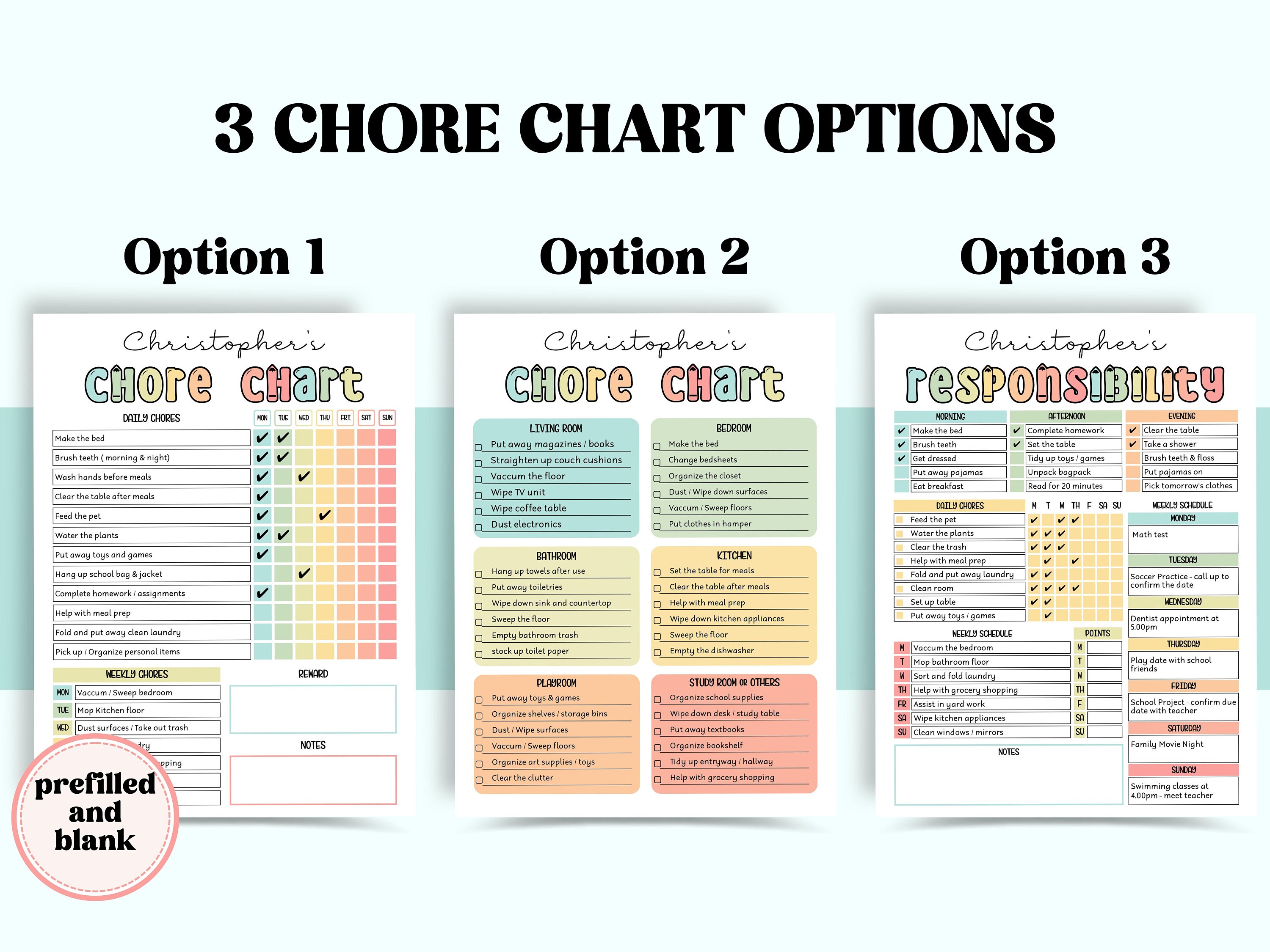 Printable Routine Responsiblity Chat School Routine | Responsibility Chart | Editable Pdf | Kids Chores ...