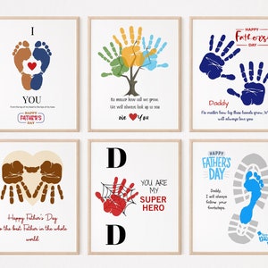 Fathers Day Handprint art I Handprint craft I Fathers Day Gift I First Fathers Day I DIY Fathers Day keepsake I Printable fathers day 002