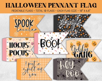 Varita de truco o trato, bandera de Halloween Hey Boo, varita de juego para niños, accesorio fotográfico de Halloween, bandera imprimible de Halloween, varita, fiesta de Halloween para niños