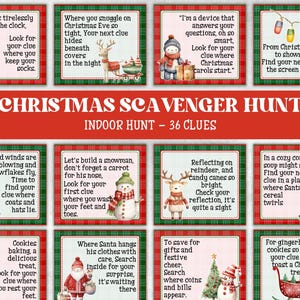 Chasse au trésor de Noël, Chasse au trésor en intérieur, Chasse au trésor elfe de Noël | Jeux de Noël à imprimer pour les enfants, activité de Noël