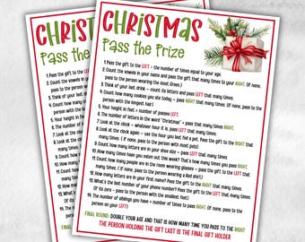 Pass the Present Christmas game, Left Right Game, Pass the parcel, Christmas party, Pass the prize, Gift exchange game, Large group games