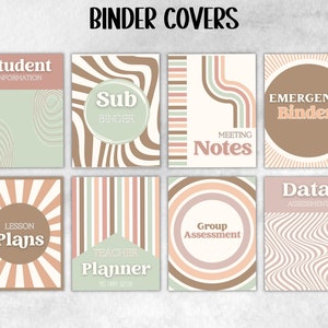 Classroom Teacher Binders and Folder Covers, Editable Binder Covers and ...