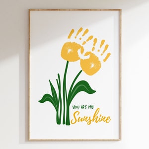 Cadeau pour maman | Cadeau Fête des Mères | Cadeau souvenir | Enfants Bébé Tout-petit | Art d'empreinte de main | Bricolage pour la fête des mères | Bonne fête des mères Ifor nana