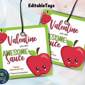 Bambini San Valentino / Stampabile Main Squeeze Valentine / Etichetta di salsa di mele / Stampabile personalizzato / Etichetta di San Valentino / San Valentino di salsa di mele I bambini piccoli