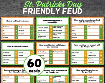 St Patrick'S Day Trivia Quiz I Family Games I St Patrick'S Day Friendly Feud Game | Saint Patricks Day | Saint Pattys Day | Printable Games