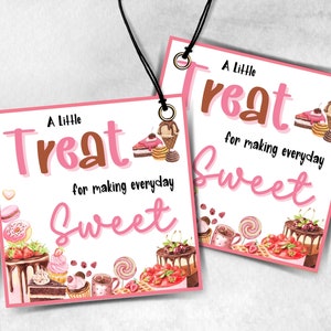 A little treat Teacher Appreciation Treat Tag, End Of Year Snack Tag, Appreciation Treat Tag, Thank You scoop Tag, Volunteer Thank You tag