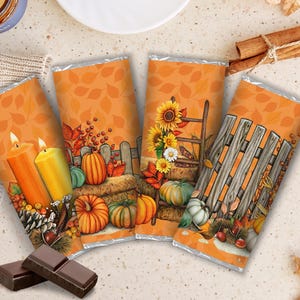 Fall Autumn Friendsgiving Party Favor, Pastel Classroom Thanksgiving Treats, Teacher Appreciation Gifts, Thanksgiving Chocolate Bar Wrapper