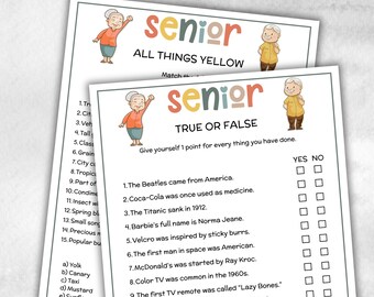 Senior True or False, Family Game Night, Dementia Activity, Retirement Games, Senior Citizens, Nursing Home Game, Senior Living Party game