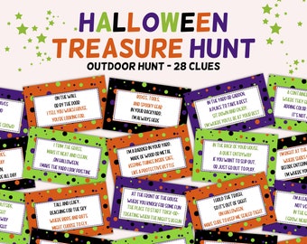 Halloween Activity | Outdoor Halloween Scavenger Hunt For Kids | Halloween Printables | Treasure Hunt | Fall Scavenger Hunt | Party Game