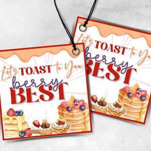 Berry Best Teacher Appreciation Treat Tag, End Of Year Snack Tag, Appreciation Treat Tag, Thank You scoop Tag, Volunteer Thank You tag