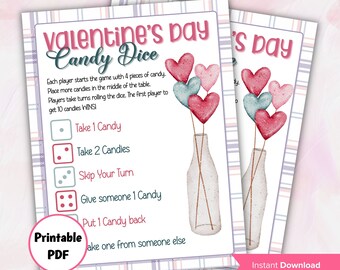 Valentine Heart Game | Candy Free | Valentine's  Day | Valentine'S Activity For Kids | Valentine Day Activity I Candy Jar Dice Game