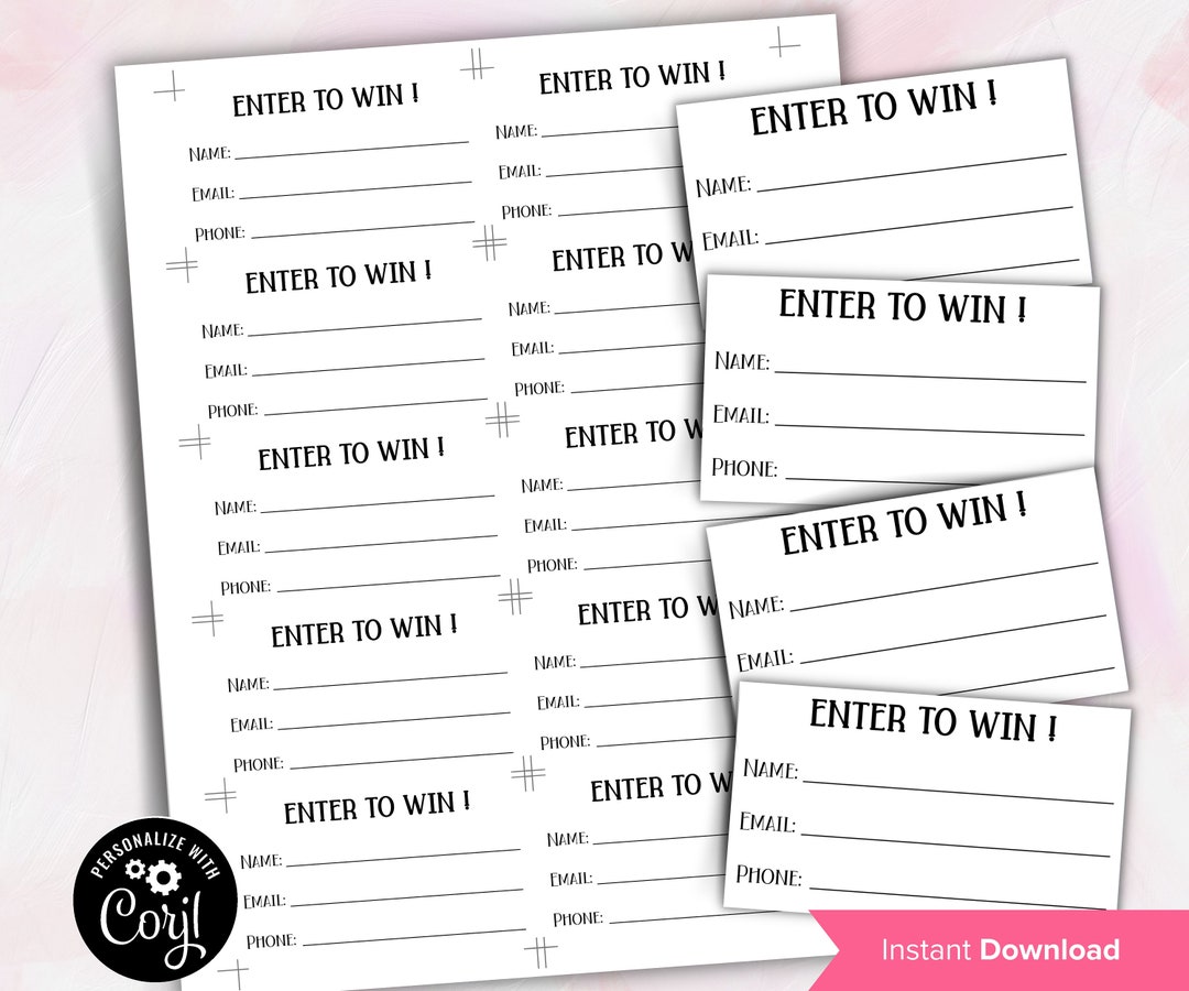 Folleto de sorteo / Tarjeta de rifa diy / Boleto de rifa simple ...