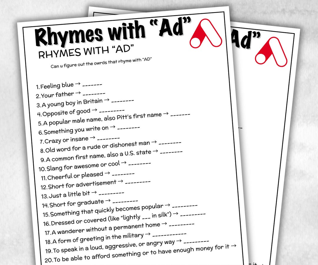 Rhymes With Ad Game Bundle, TV Commercial Quiz, Cereal Slogan, Pop