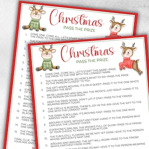 Christmas Pass the Parcel Game, Christmas Pass the Present Game, Christmas Party Game, Teen Christmas Game, Christmas Left Right Game story