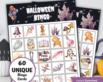 Halloween bingo cards, Mix and Mingle bingo party games , activities for kids teens, pre school activity for kids, teacher classroom bingo