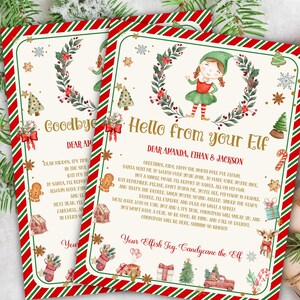 Estou de volta Carta de chegada de elfo editável, Carta de retorno, Elfo de Natal, Estou de volta, Bem-vindo ao elfo, Carta de elfo de Natal, Do seu elfo, Chegada de elfo