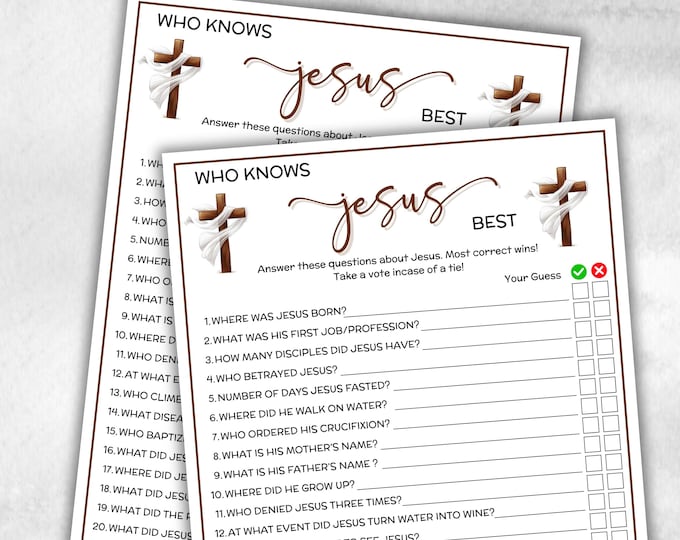 Getting to Know Jesus – Kids Printable Bible Activity Pack - Etsy
