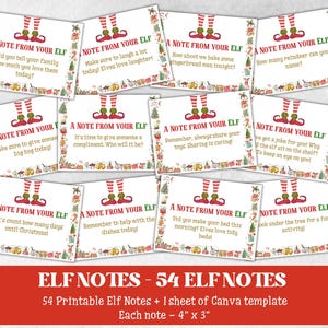 Bewerkbare elfennotities, afdrukbare kerstactiviteiten, notitie van je elf, elfenkit voor kind, ideeën voor aankomst elfen, kerstelf rekwisieten, elfenbericht