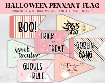 Bandera de Halloween Hey Boo, varita de juego para niños, accesorio fotográfico de Halloween, bandera imprimible de Halloween, varita, fiesta de Halloween para niños, varita de truco o trato