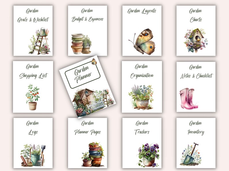Spring Garden Planner I Plant Planner I Gardening Planner I Garden Organization I Garden Journal I Garden Layouts image 3