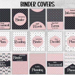 Printable Binder Covers | Teacher Binder | Binder Insert I Binder Spine ...