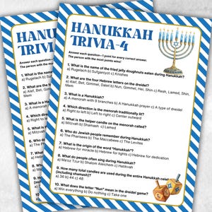Świąteczna gra quizowa Chanuka, zabawne aktywności rodzinne, quiz świąteczny, artykuły imprezowe, quiz świąteczny, wyzwanie quizowe, świąteczna zabawa, świąteczne